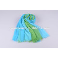 Fashionable Top Quality Two Tone Woven Cashmere Shawl For Lady